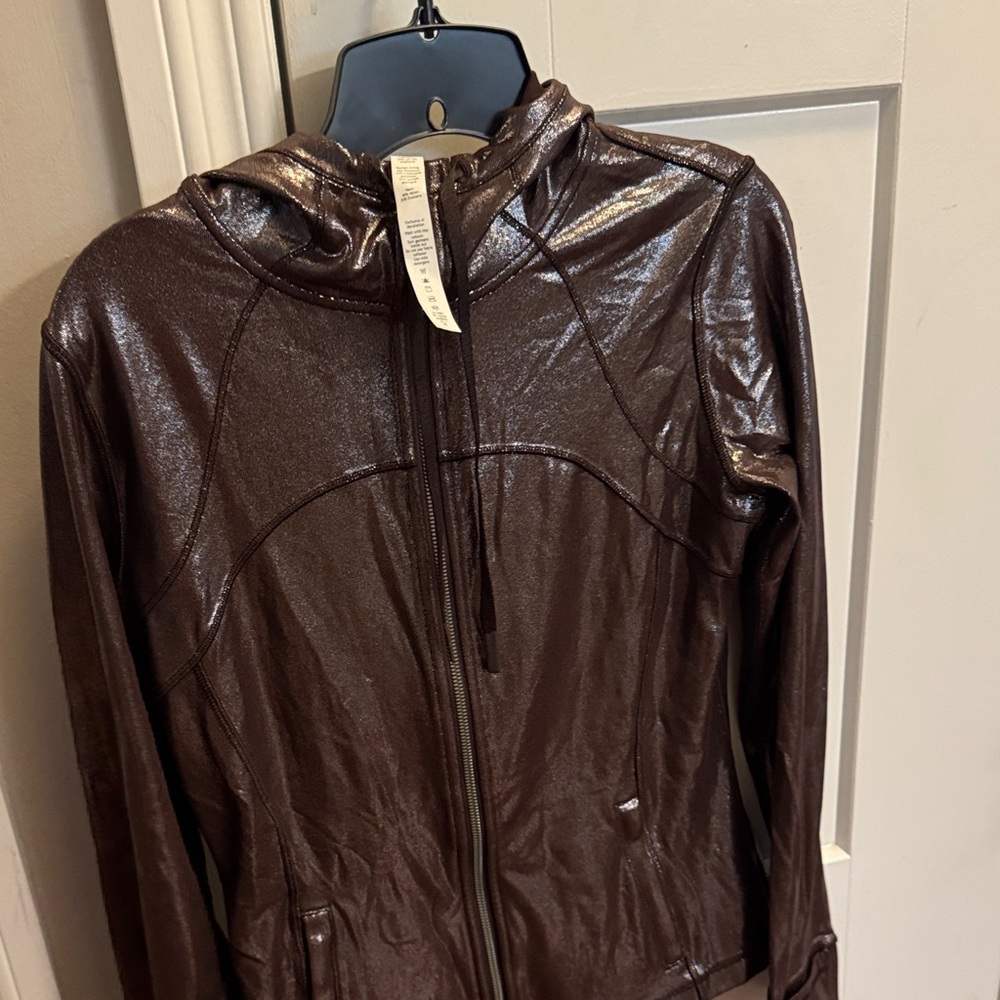 lululemon athletica Shiny Brown Bomber Jacket